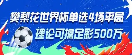 樊梨花神操作单挑4场世界杯平局 理论中足彩500万引热议